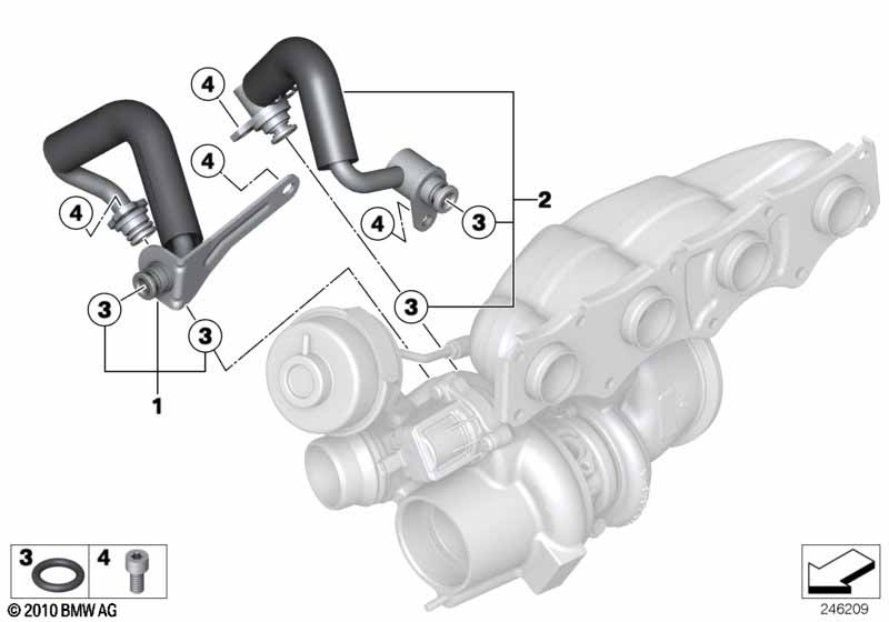 Genuine BMW 11537634204 F34 E89 F16 O-Ring 10X2,5 (Inc. X1 20iX, X4 20iX & X1 20i) | ML Performance UK Car Parts