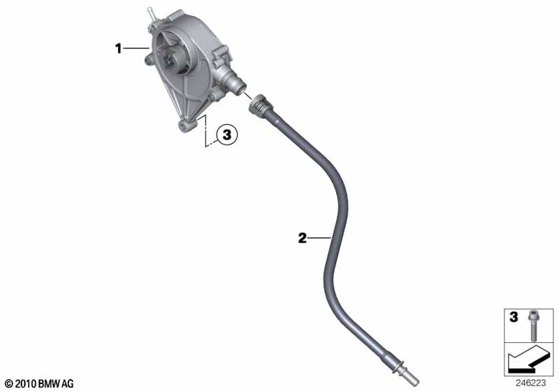 Genuine BMW 11668632038 F15 F16 Vacuum Pipe (Inc. X5 28iX & X6 28iX) | ML Performance UK Car Parts
