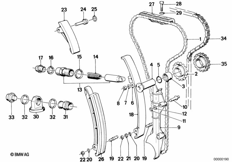 Timing and valve train-timing chain