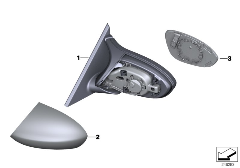 Genuine BMW 51168046507 E82 E92 E90 Mirror Glas Heated Plane Left (Inc. 135i, M3 & 128i) | ML Performance UK Car Parts