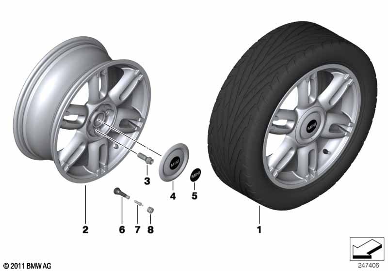 Jante LL MINI Twin Spoke 128