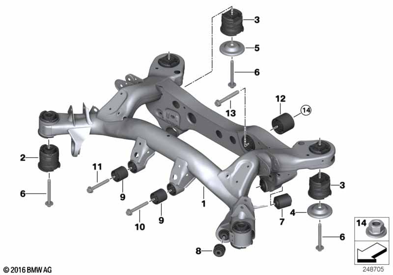 Rear axle carrier
