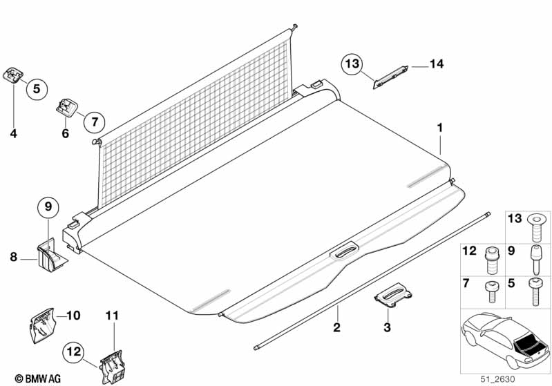 Extending cargo cover/partition net