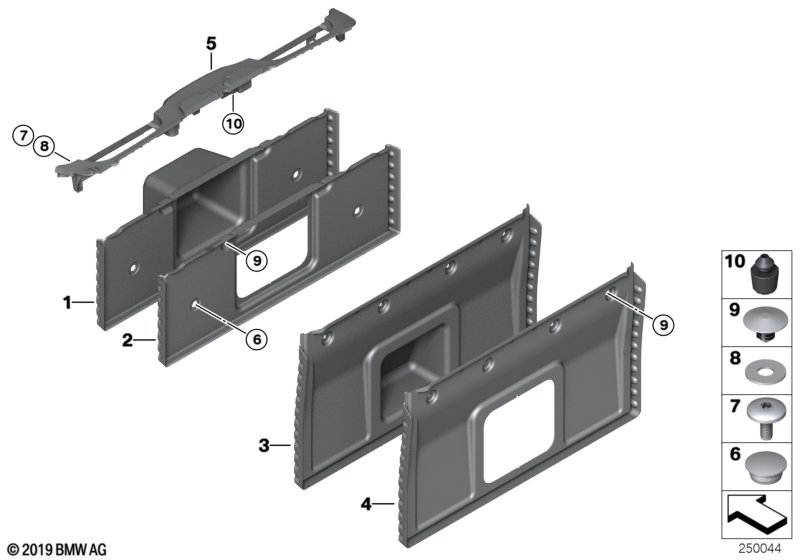 Trunk partition trim panel