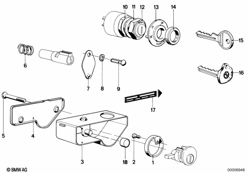 Piezas de juego de cerraduras