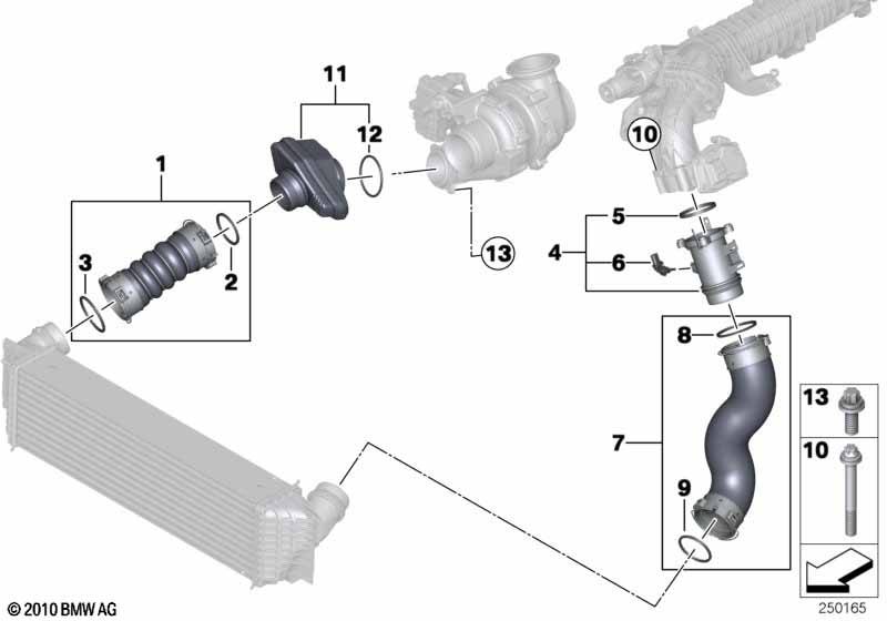 Intake manifold-supercharg.air duct/AGR