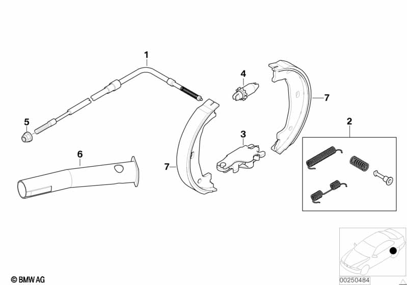 Parking brake/brake shoes