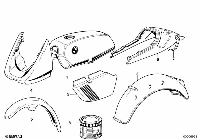 Genuine BMW 52532301507 Tail Part POLARIS (Inc. R65LS) | ML Performance EU Car Parts