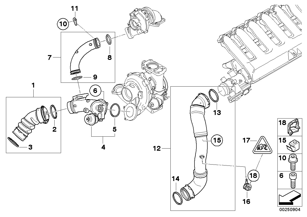 Genuine BMW 11657802592 E91 E92 Bypass Valve (Inc. X5 3.0sd, 635d & 335d) | ML Performance EU Car Parts