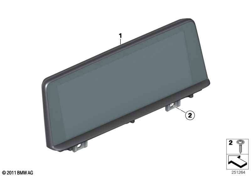 Genuine BMW 65508803369 F39 Central Information Display 6,5