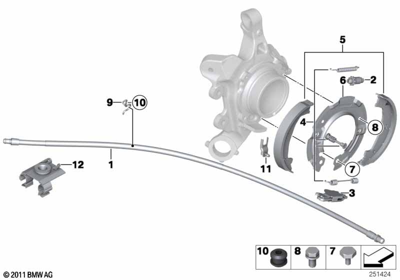 Parking brake / brake shoes