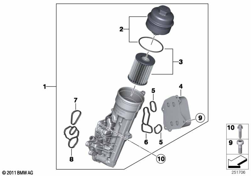 Lubricat.syst.-oil filter,heat exchanger