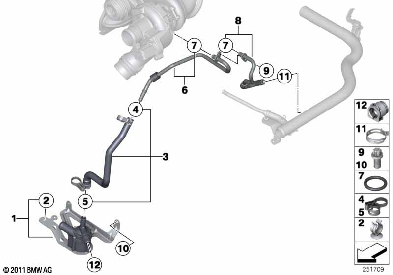 Genuine BMW 11518616992 F21 F30 F31 Auxiliary Water Pump (Inc. 114i, 316i & 120i) | ML Performance UK Car Parts