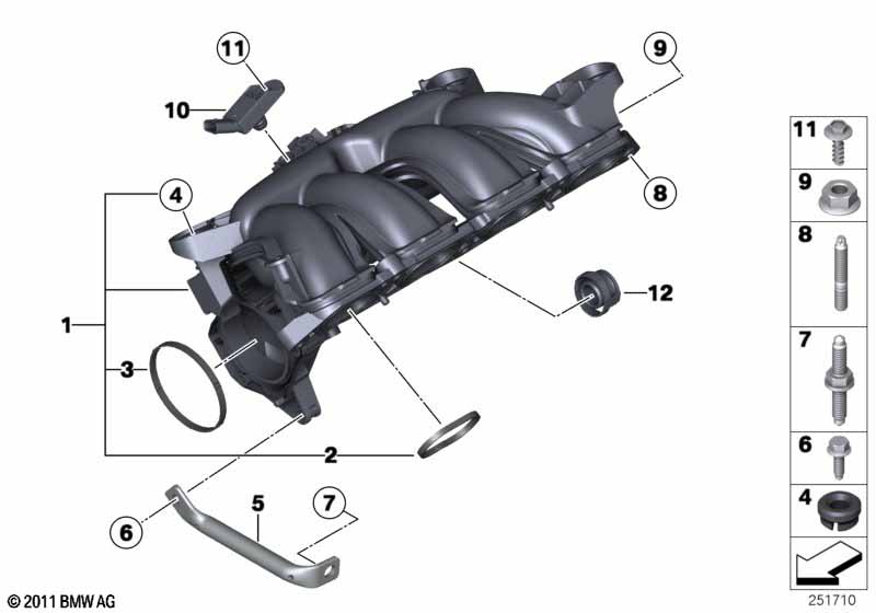 Genuine BMW 11617528342 F21 Intake Manifold Support (Inc. 114i, 120i & JCW ALL4) | ML Performance UK Car Parts