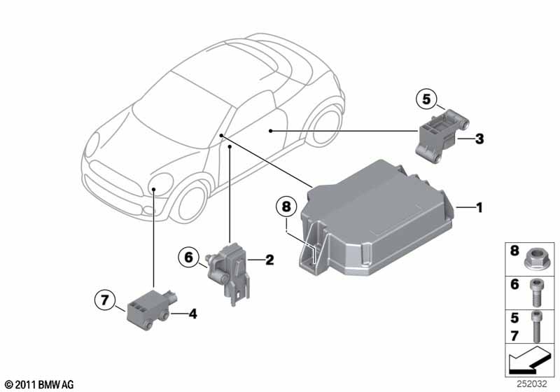 Electric parts airbag