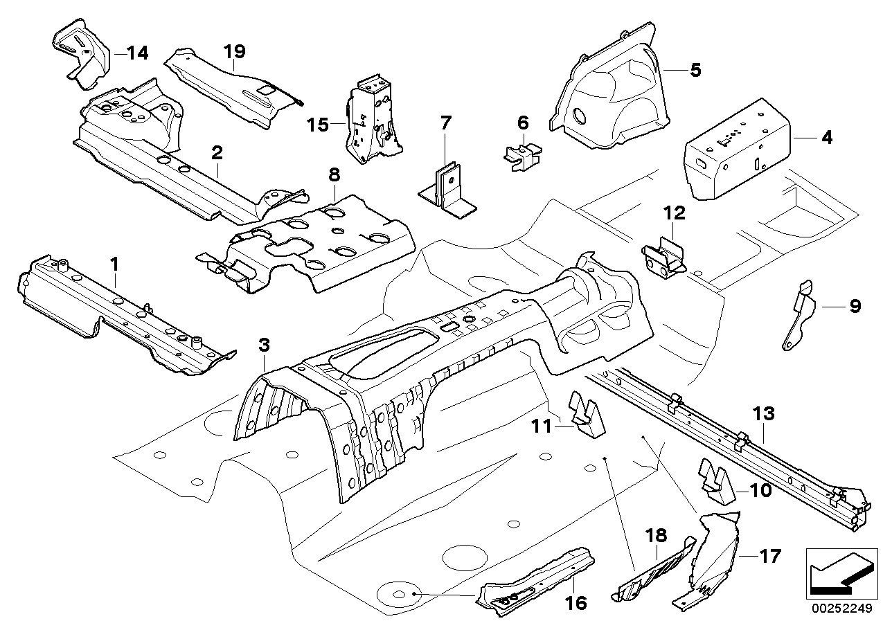 Genuine BMW 41127167051 E91 E84 Bracket For Front Left Tension Strut (Inc. X1 20i) | ML Performance UK Car Parts