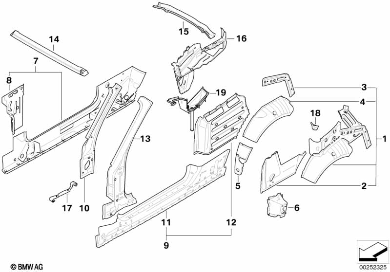 Genuine BMW 41217203299 E88 Cover Panel, Wheel House, Left (Inc. 118i, 120d & 120i) | ML Performance EU Car Parts
