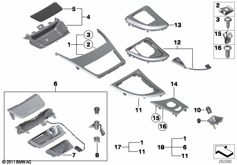 Genuine BMW 51168222182 F82 F36 G11 Illuminated Ring, Transparent (Inc. 530xi) | ML Performance UK Car Parts