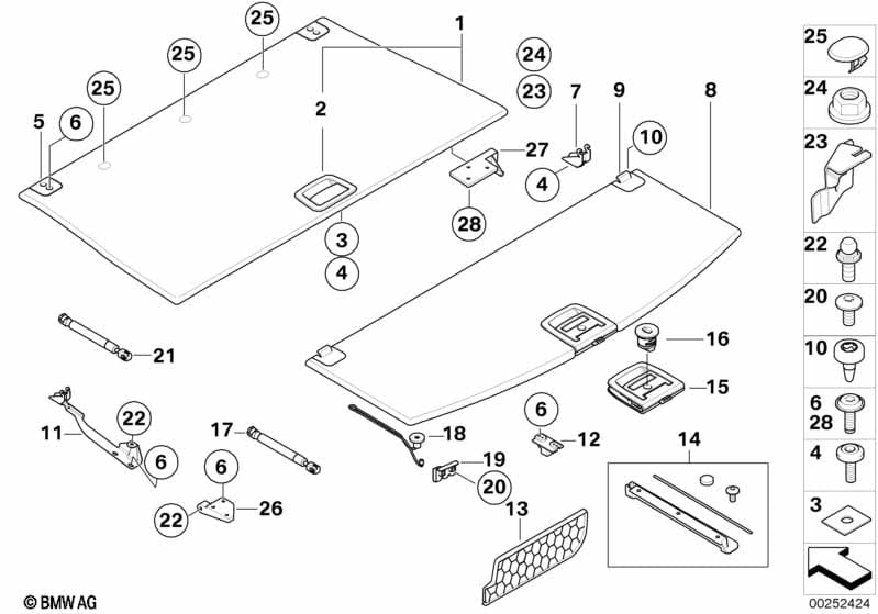 Trim panel, trunk floor