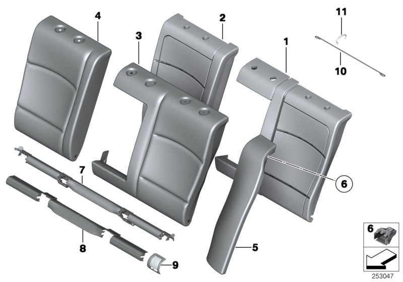 Genuine BMW 52207247229 F10 Trim, Isofix, Outer Left SCHWARZ (Inc. 520i) | Duco Car Parts UK Car Parts