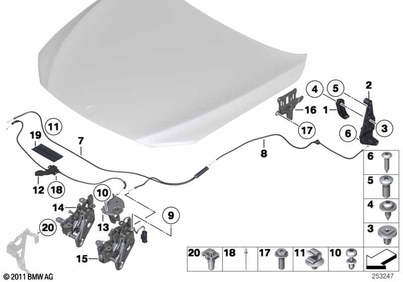 Front hatch / locking system