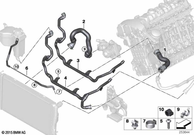 Genuine BMW 17127565094 E91 E92 E88 Venting Line Radiator Top Expansion tank (Inc. 335xi, X1 20iX & M Coupé) | ML Performance EU Car Parts