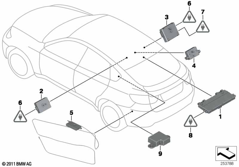 Genuine BMW 65209172879 E71 E72 Suppression Filter RECHTS (Inc. X6) | ML Performance EU Car Parts