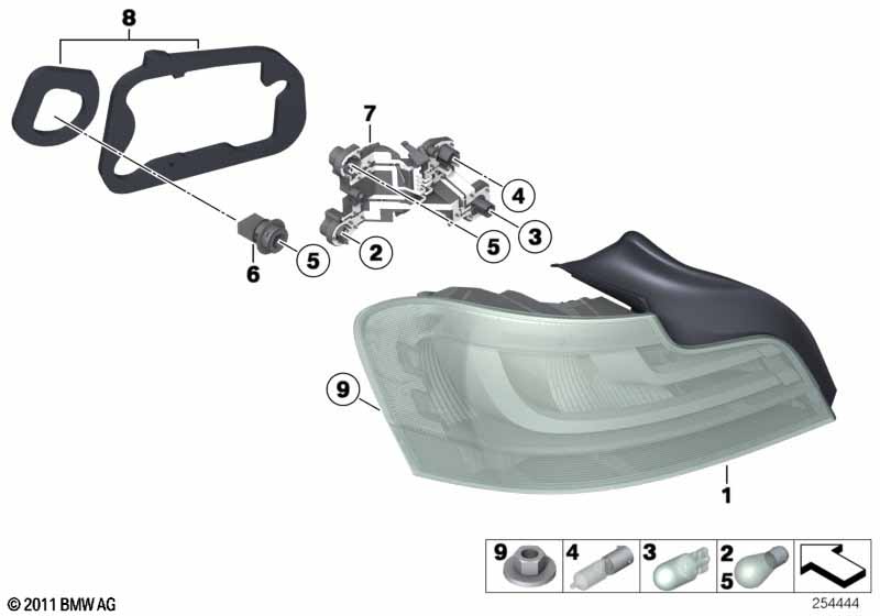 Genuine BMW 63217273427 E82 E88 Tail Light Left (Inc. 118i, 120d & 118d) | ML Performance EU Car Parts