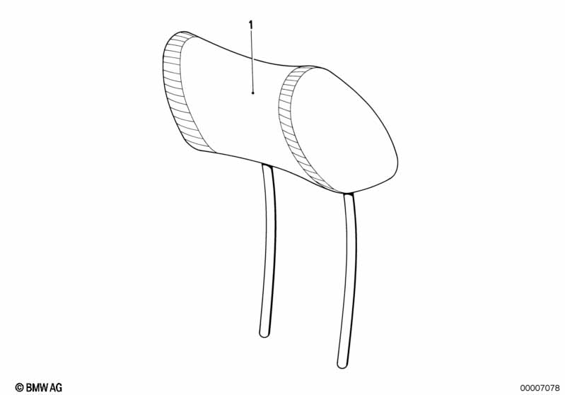 Kopfstütze vorne mech./el.verstellbar