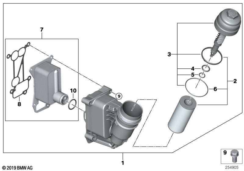 Lubricat.syst.-oil filter,heat exchanger