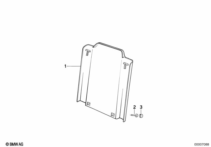 BMW sportseat seat panel rear