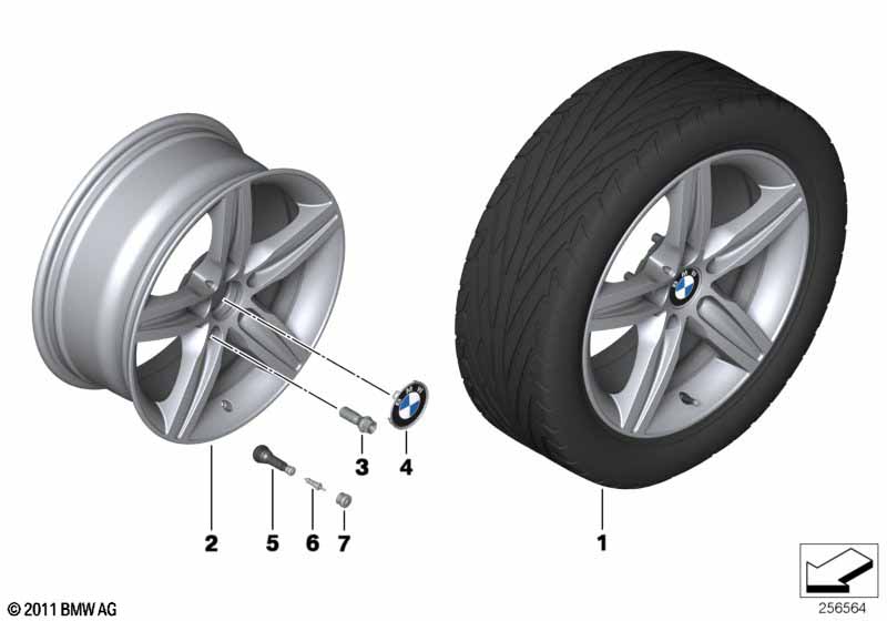 BMW LA wheel, Star Spoke 379