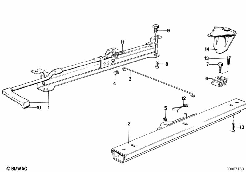 Genuine BMW 52101873445 E21 Retainer Spring Left (Inc. 318, 316 & 315) | ML Performance EU Car Parts