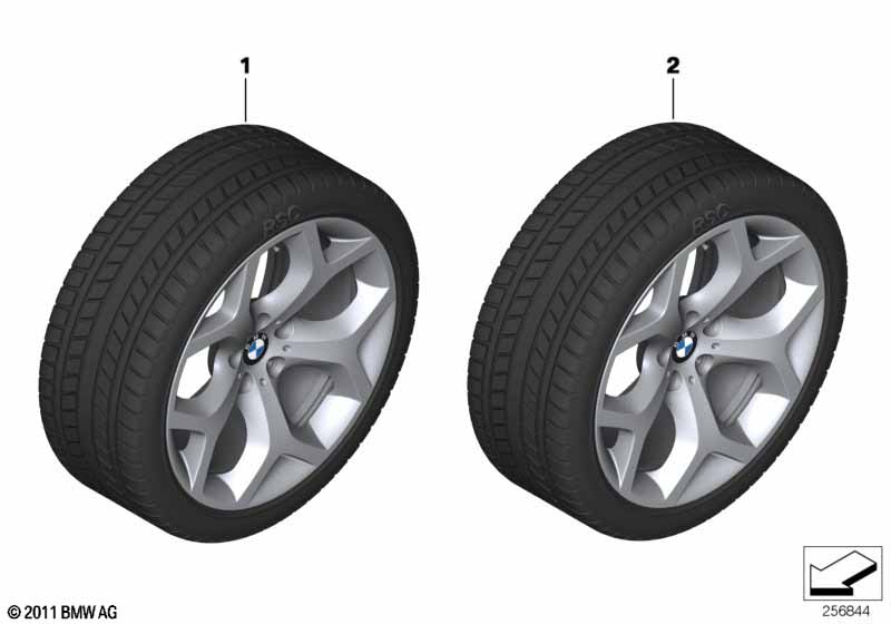 Winter wheel with tire Y-spoke 214 - 20
