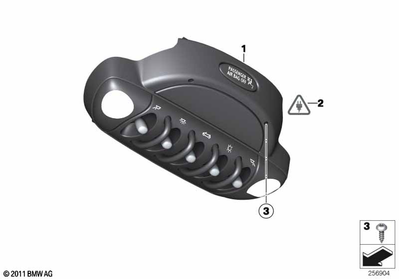 Genuine BMW 61313450545 Operating Unit For Roof (Inc. Cooper D 1.6, Cooper SD & Coop.S JCW) | ML Performance EU Car Parts