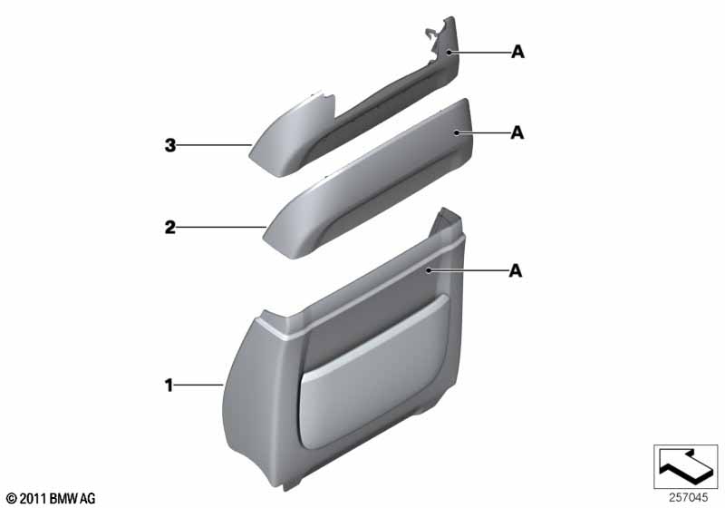 Individ. rear panel,leather comfort seat
