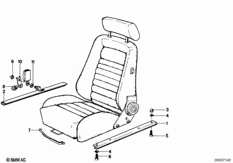 Recaro sports seat-spacer