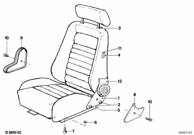Recaro sport.sed.-závěs sedadla s lůžkem