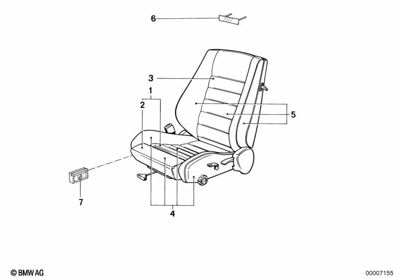 BMW sportseat spring frame/pad