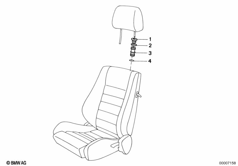BMW sportseat headrest guide