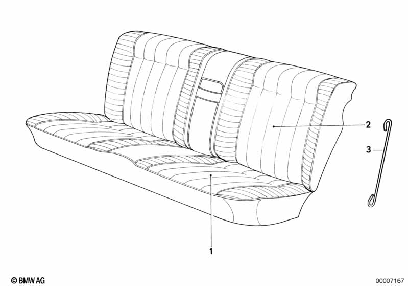 Rear seat cover
