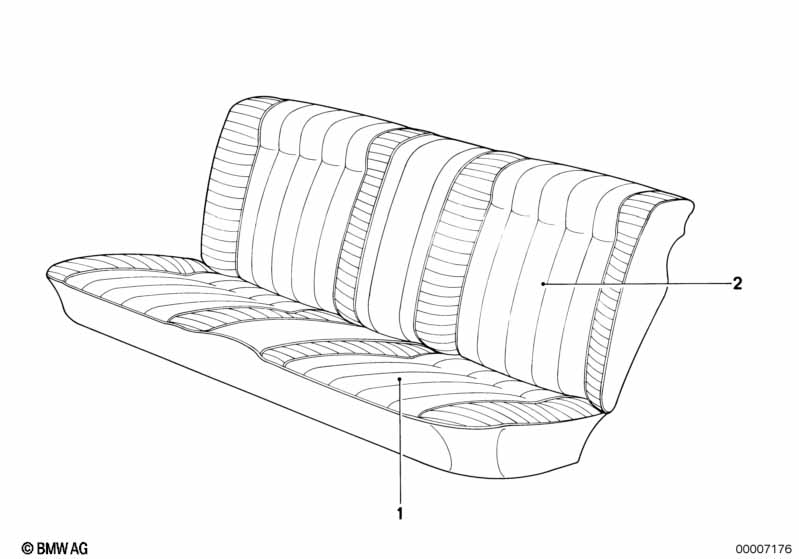 Rear seat cover