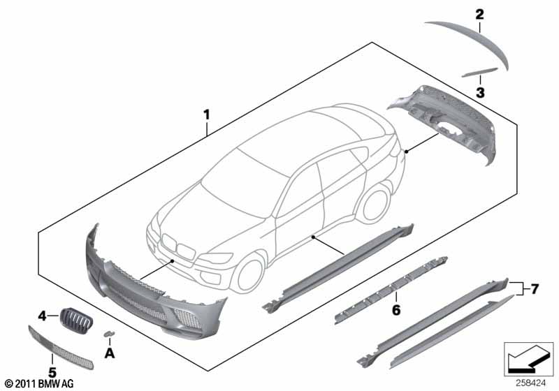 M Performance aerodynamics acc.parts