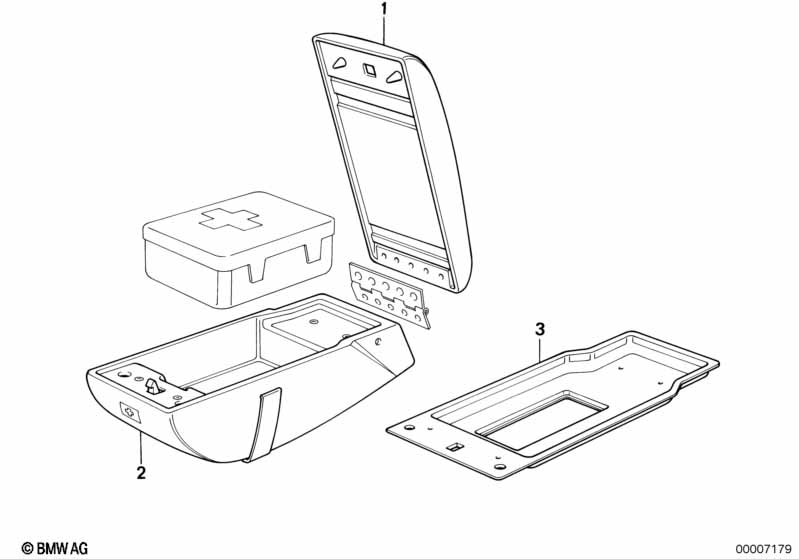 Center armrest rear