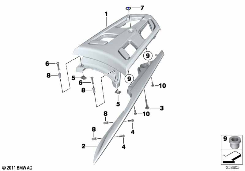 Handle with luggage support