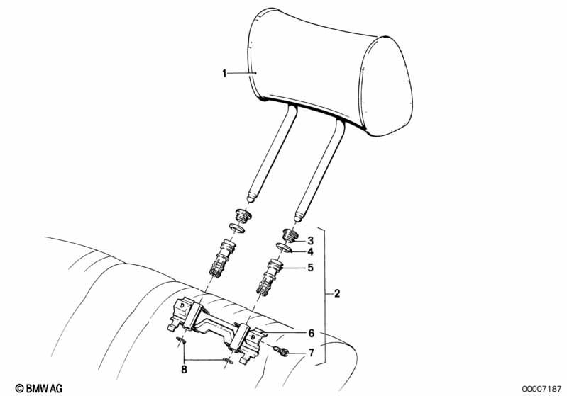 Genuine BMW 52201916156 E30 Holder (Inc. 324td, 325ix & 316i) | ML Performance UK Car Parts