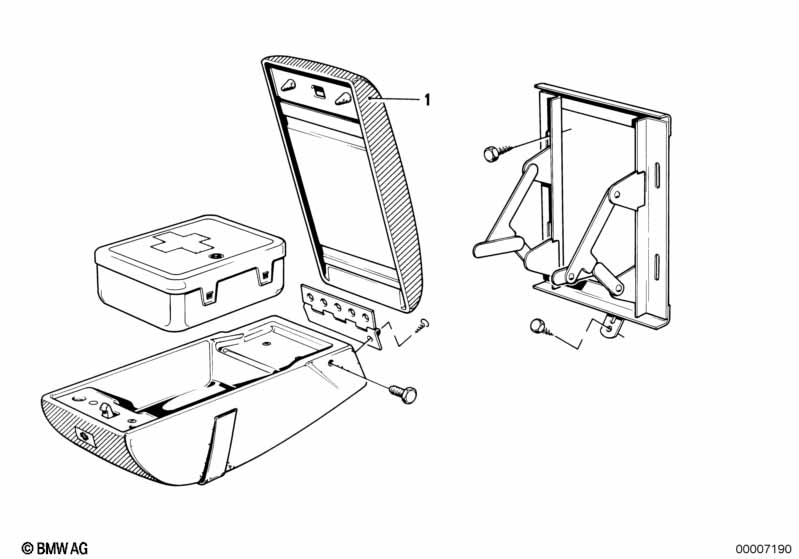 Cover center armrest rear upper