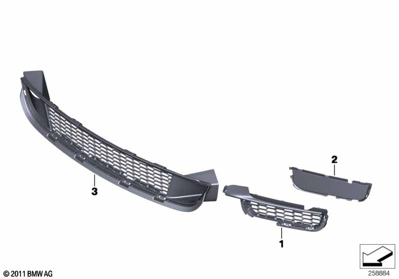M trim decor elements, front