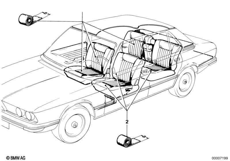 Seat cover-running meter front/rear