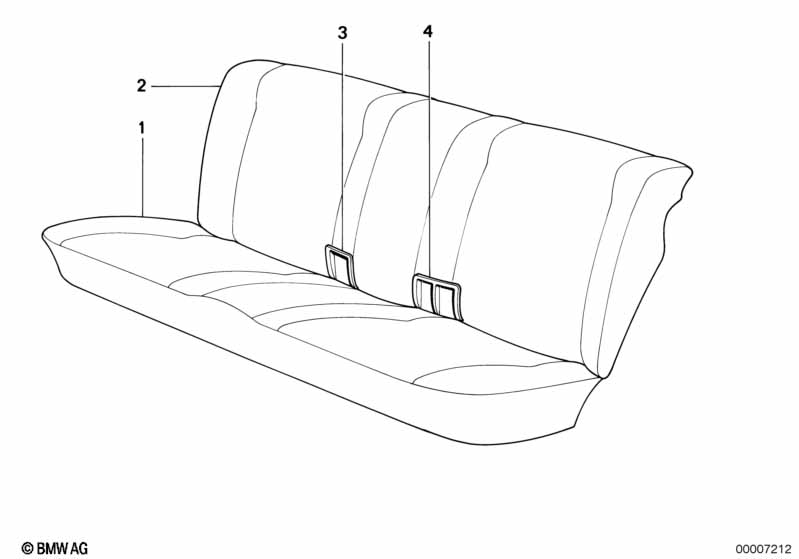 Rear seat parts